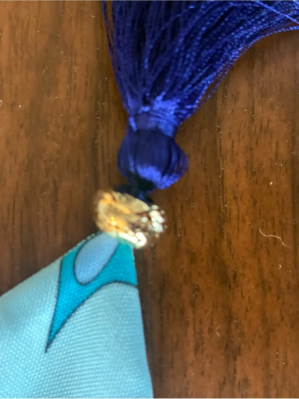 Emilio Pucci Blue Aqua Silk Scarf Tie / Belt with Tassels